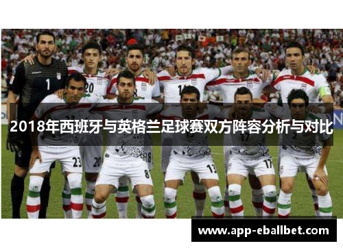 2018年西班牙与英格兰足球赛双方阵容分析与对比